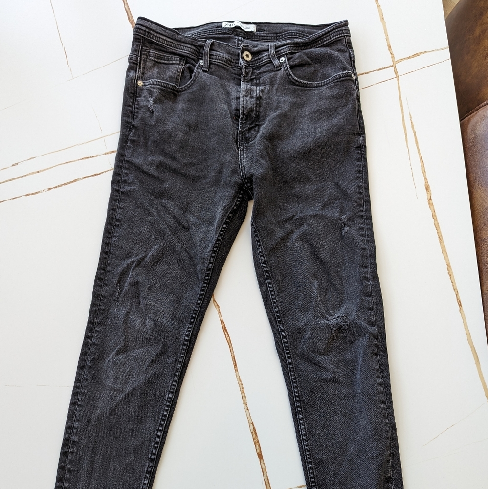Zara Men's Skinny Jeans - 32 - Black
